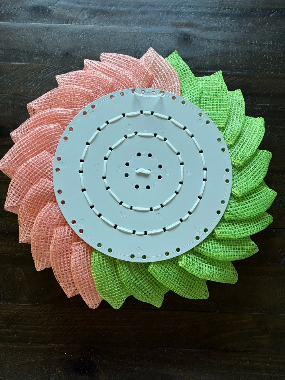 Wicked Musical Decorative Wreath in Green and Pink